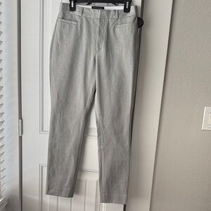 Banana Republic Light Gray High-Rise Sloan Trousers 8P NWOT
